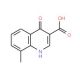 4-Hydroxy-8-methylquinoline-3-carboxylic acid (CAS 35966-17-7) - chemical structure image