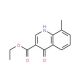 4-Hydroxy-8-methylquinoline-3-carboxylic acid ethyl ester (CAS 77156-75-3) - chemical structure image