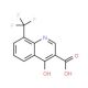 4-Hydroxy-8-(trifluoromethyl)-3-quinoline-carboxylic acid (CAS 23779-95-5) - chemical structure image