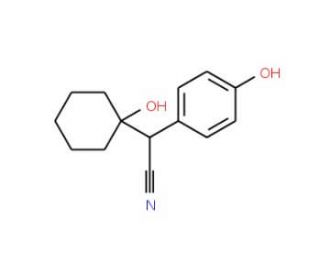 4-Hydroxy-&alpha;-(1-hydroxycyclohexyl)benzeneacetonitrile (CAS 918344-20-4) - chemical structure image
