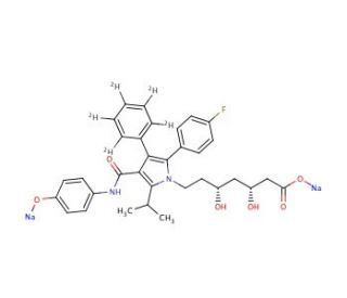 4-Hydroxy Atorvastatin-d5 Disodium Salt - chemical structure image