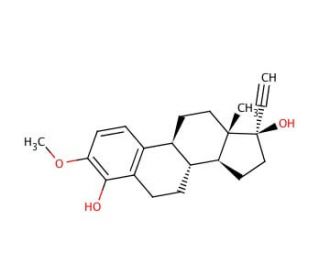 4-Hydroxy Mestranol (CAS 65694-22-6) - chemical structure image