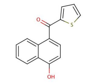(4-Hydroxy-naphthalen-1-yl)-thiophen-2-yl-methanone - chemical structure image