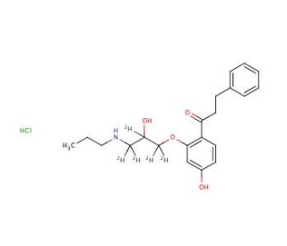 4-Hydroxy Propafenone-d5 Hydrochloride - chemical structure image