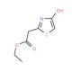(4-Hydroxy-thiazol-2-yl)acetic acid ethyl ester (CAS 79878-57-2) - chemical structure image