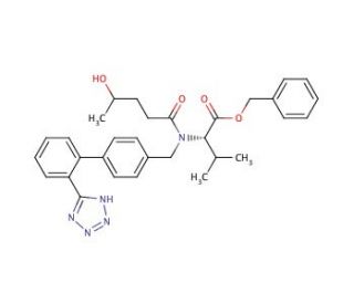 4-Hydroxy Valsartan Benzyl Ester, Mixture of Diastereomers (CAS 1356929-45-7) - chemical structure image