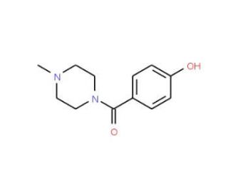 4-hydroxybenzoyl-1-methylpiperzine (CAS 85858-94-2) - chemical structure image