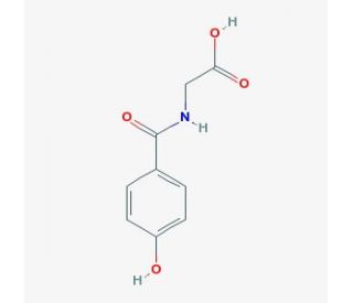 [(4-hydroxybenzoyl)amino]acetic acid (CAS 2482-25-9) - chemical structure image