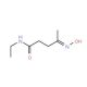 4-Hydroxyimino-pentanoic Acid Ethylamide (CAS 887406-41-9) - chemical structure image