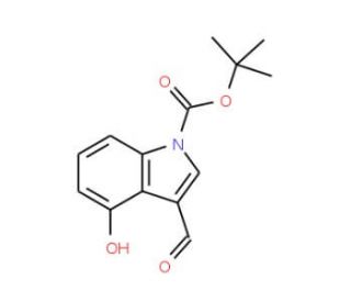 4-Hydroxyindole-3-carboxaldehyde, N-BOC protected (CAS 404888-00-2) - chemical structure image