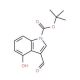 4-Hydroxyindole-3-carboxaldehyde, N-BOC protected (CAS 404888-00-2) - chemical structure image