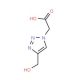 (4-Hydroxymethyl-[1,2,3]triazol-1-yl)-acetic acid - chemical structure image