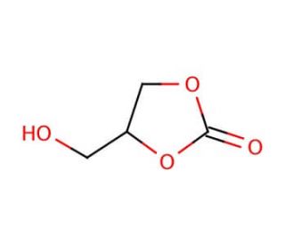 4-(Hydroxymethyl)-1,3-dioxolan-2-one (CAS 931-40-8) - chemical structure image
