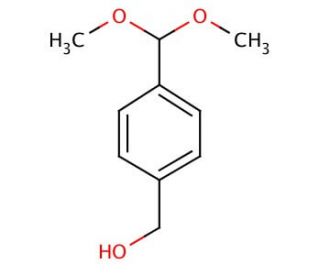 4-(Hydroxymethyl)benzaldehyde dimethyl acetal (CAS 183057-64-9) - chemical structure image