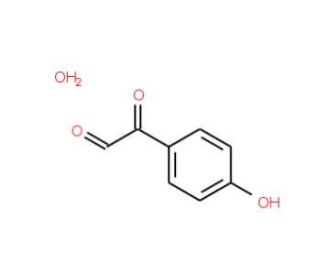 4-Hydroxyphenylglyoxal hydrate (CAS 197447-05-5) - chemical structure image