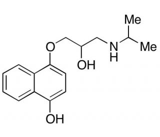 4-Hydroxypropranolol Hydrochloride (CAS 14133-90-5) - chemical structure image