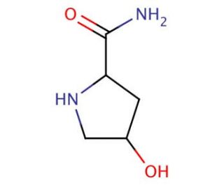 4-hydroxypyrrolidine-2-carboxamide - chemical structure image