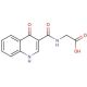 {[(4-hydroxyquinolin-3-yl)carbonyl]amino}acetic acid - chemical structure image