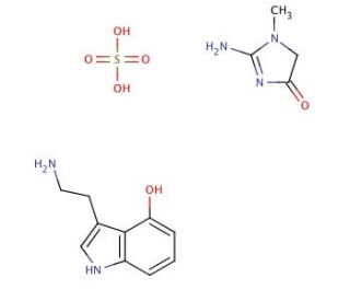 4-Hydroxytryptamine Creatinine Sulfate (CAS 55206-11-6) - chemical structure image