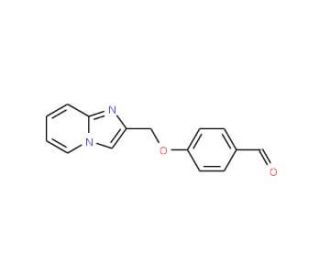 4-(imidazo[1,2-a]pyridin-2-ylmethoxy)benzaldehyde (CAS 118001-76-6) - chemical structure image
