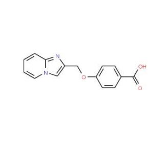 4-(imidazo[1,2-a]pyridin-2-ylmethoxy)benzoic acid - chemical structure image