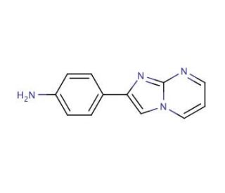 4-{imidazo[1,2-a]pyrimidin-2-yl}aniline - chemical structure image