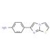4-Imidazo[2,1-b]thiazol-6-yl-phenylamine (CAS 183668-02-2) - chemical structure image