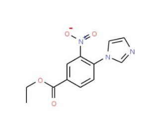 4-Imidazol-1-yl-3-nitro-benzoic acid ethyl ester - chemical structure image
