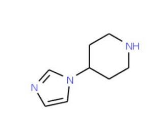 4-Imidazol-1-yl-piperidine (CAS 147081-85-4) - chemical structure image