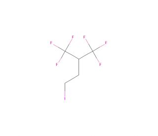4-Iodo-1,1,1-trifluoro-2-(trifluoromethyl)butane (CAS 1346176-00-8) - chemical structure image