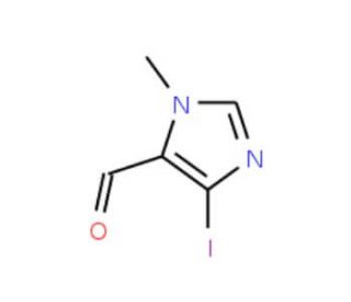 4-Iodo-1-methyl-1H-imidazole-5-carboxaldehyde (CAS 189014-13-9) - chemical structure image