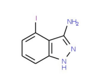 4-Iodo-1H-indazol-3-amine (CAS 599191-73-8) - chemical structure image