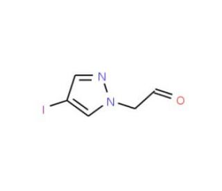 (4-Iodo-1H-pyrazol-1-yl)acetaldehyde - chemical structure image