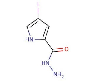 4-Iodo-1H-pyrrole-2-carbohydrazide - chemical structure image