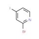 [4-Iodo-2-pyridyl bromide] (CAS 100523-96-4) - chemical structure image