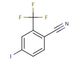 4-Iodo-2-(trifluoromethyl)benzonitrile (CAS 101066-87-9) - chemical structure image