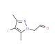 (4-Iodo-3,5-dimethyl-1H-pyrazol-1-yl)acetaldehyde - chemical structure image