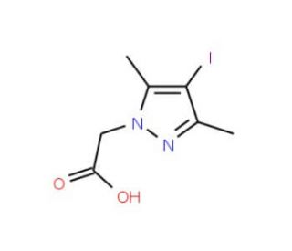 (4-Iodo-3,5-dimethyl-1H-pyrazol-1-yl)acetic acid - chemical structure image