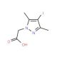 (4-Iodo-3,5-dimethyl-1H-pyrazol-1-yl)acetic acid - chemical structure image