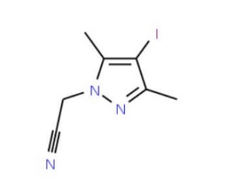 (4-Iodo-3,5-dimethyl-1H-pyrazol-1-yl)acetonitrile - chemical structure image