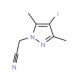 (4-Iodo-3,5-dimethyl-1H-pyrazol-1-yl)acetonitrile - chemical structure image
