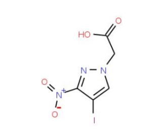 (4-Iodo-3-nitro-1H-pyrazol-1-yl)acetic acid - chemical structure image