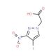 (4-Iodo-3-nitro-1H-pyrazol-1-yl)acetic acid - chemical structure image