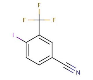 4-Iodo-3-(trifluoromethyl)benzonitrile (CAS 161320-00-9) - chemical structure image