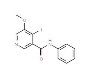 4-Iodo-5-methoxy-N-phenylnicotinamide (CAS 1087659-16-2) - chemical structure image