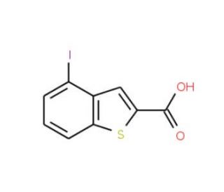 4-Iodobenzo[b]thiophene-2-carboxylic acid (CAS 176549-83-0) - chemical structure image