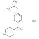 (4-isobutylphenyl)(piperidin-4-yl)methanone hydrochloride - chemical structure image