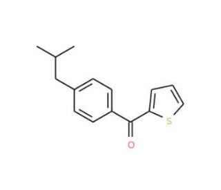 (4-isobutylphenyl)(thien-2-yl)methanone - chemical structure image