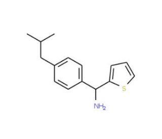 (4-isobutylphenyl)(thien-2-yl)methylamine - chemical structure image