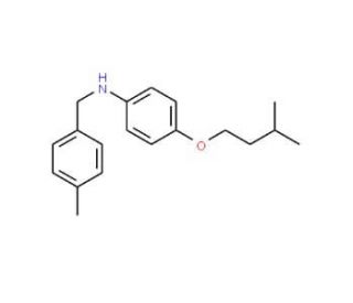 4-(Isopentyloxy)-N-(4-methylbenzyl)aniline - chemical structure image